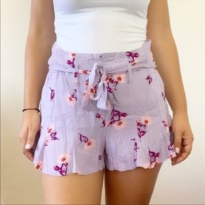 Cotton Candy LA 'Azalea' Ruffle Floral Shorts